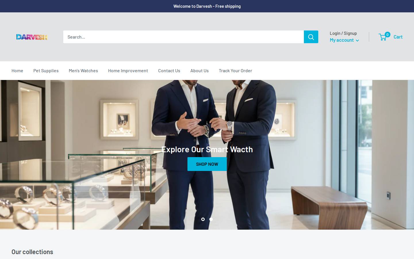darvesh.store homepage screenshot