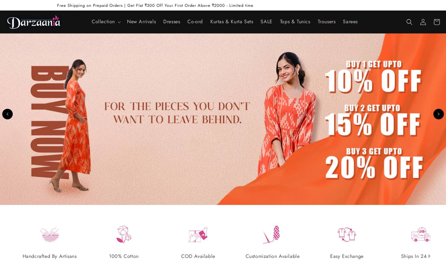 darzaania.com homepage screenshot