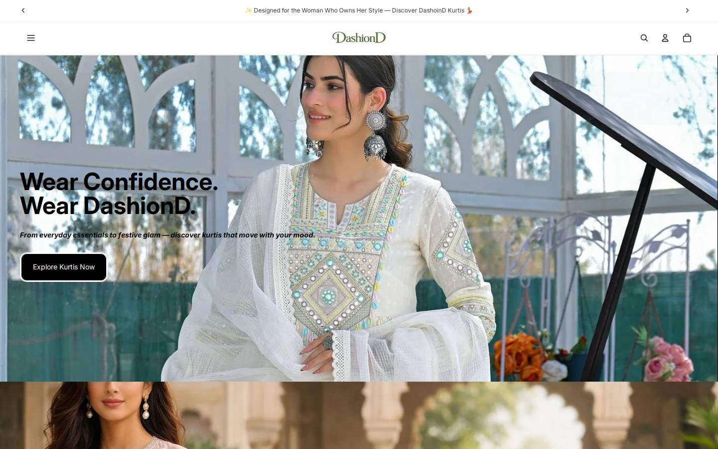 dashiond.com homepage screenshot