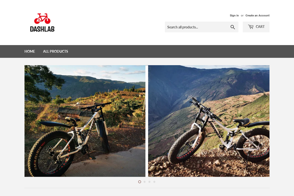 Dashlab homepage screenshot