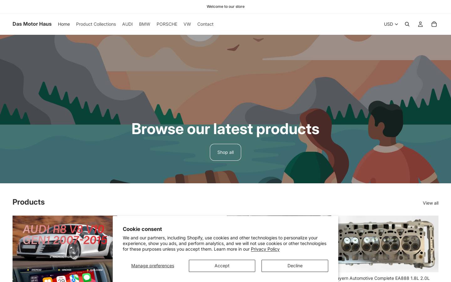 dasmotorhaus.com homepage screenshot