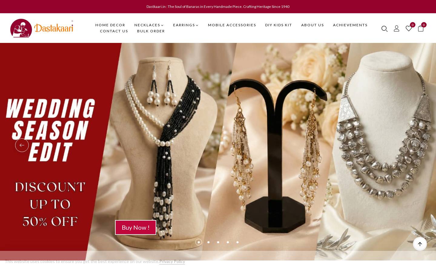 dastakaari.in homepage screenshot