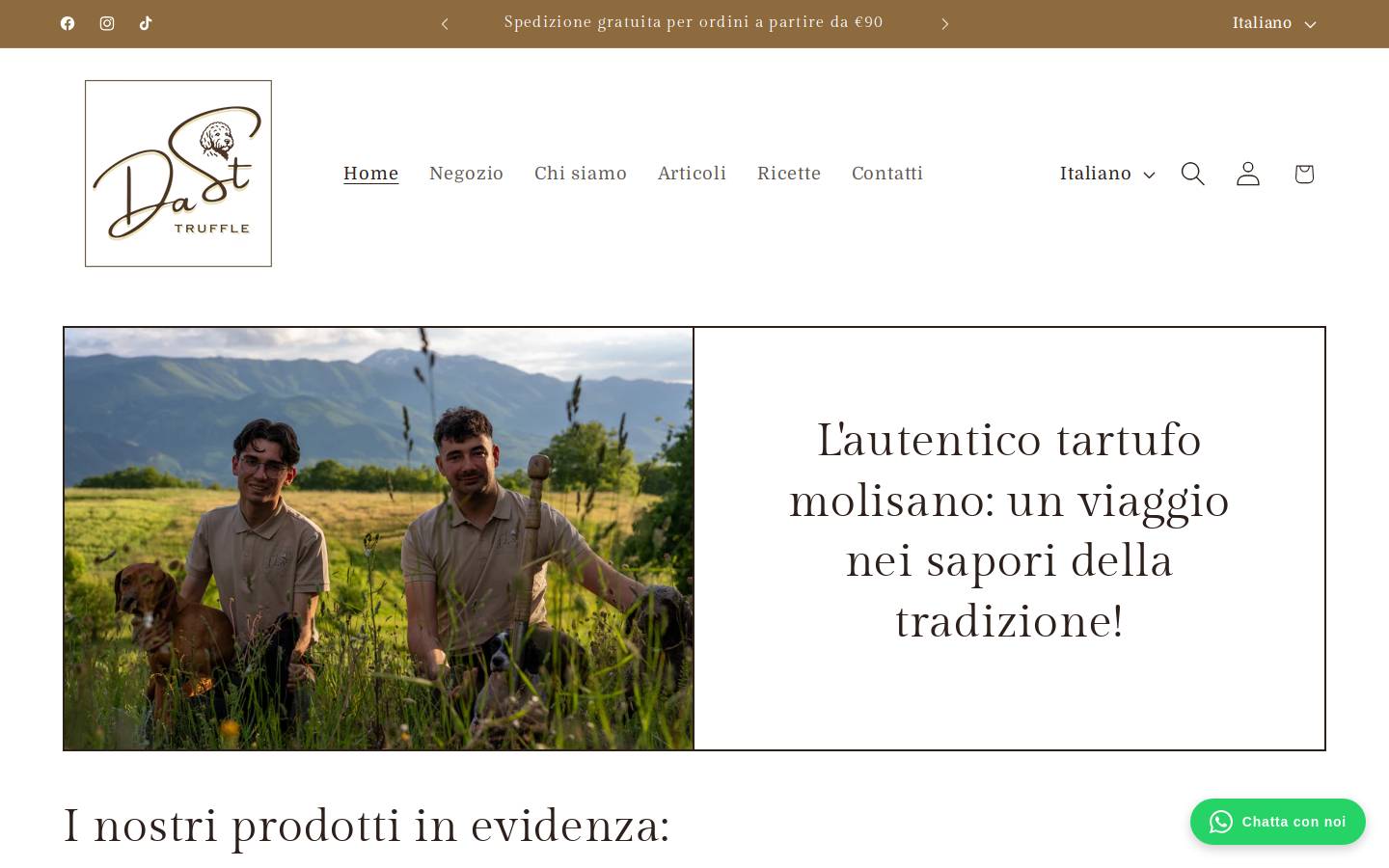dasttruffle.com homepage screenshot