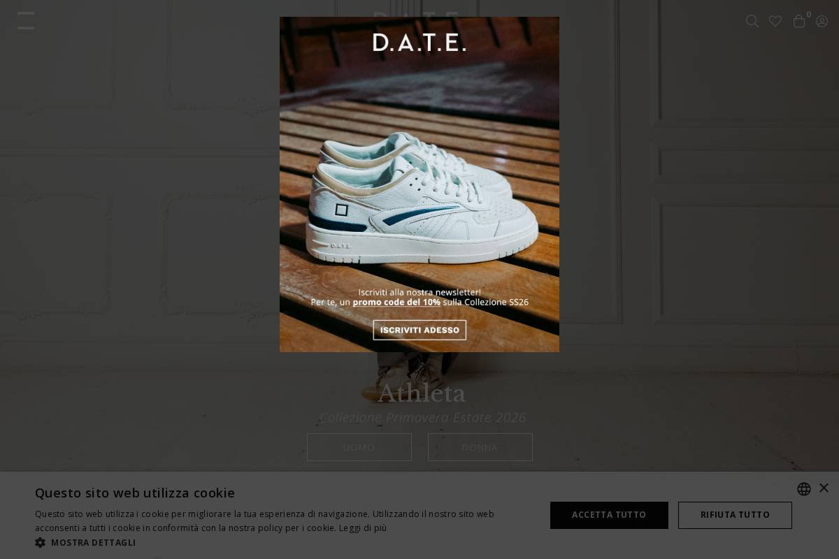 date-sneakers.com homepage screenshot