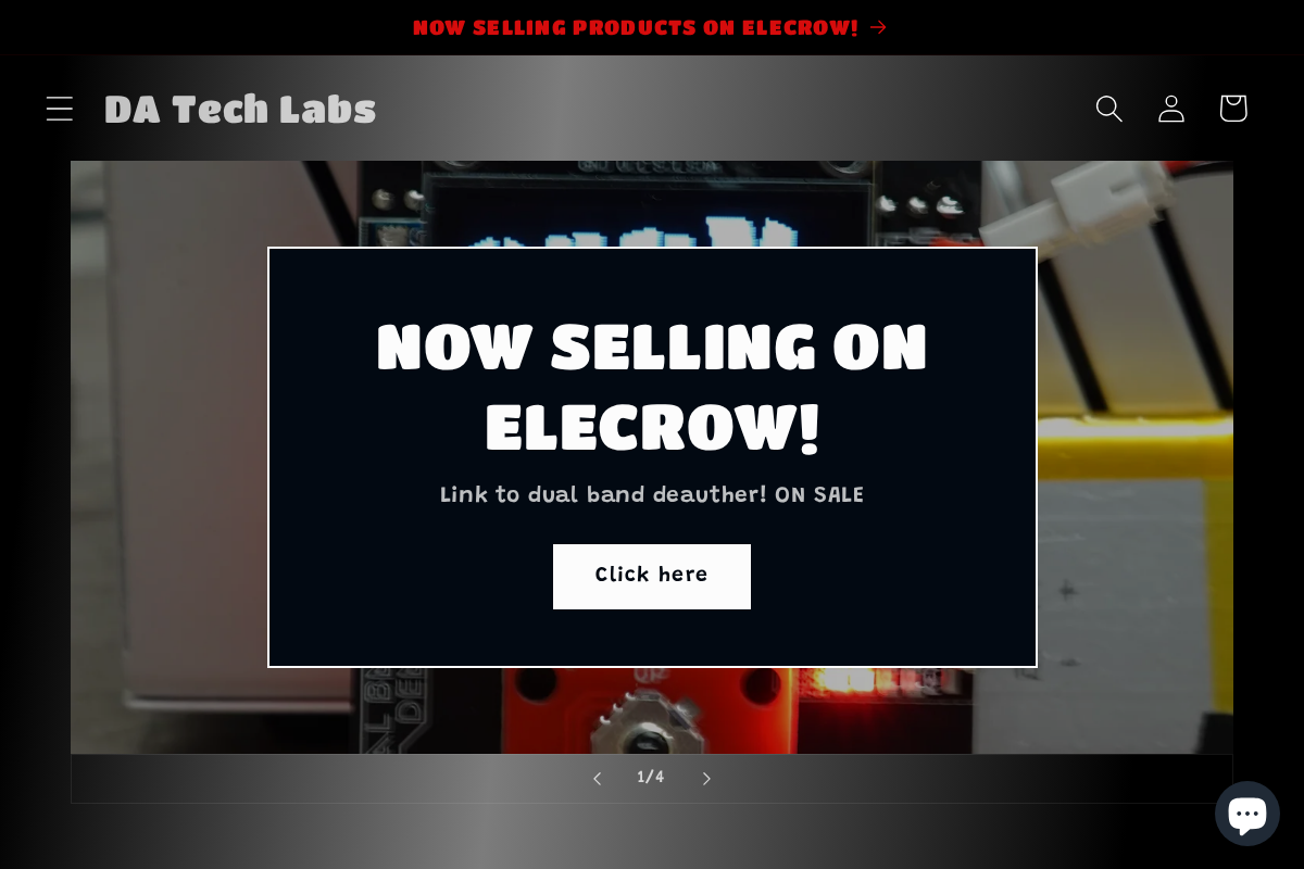 DA Tech Labs homepage screenshot