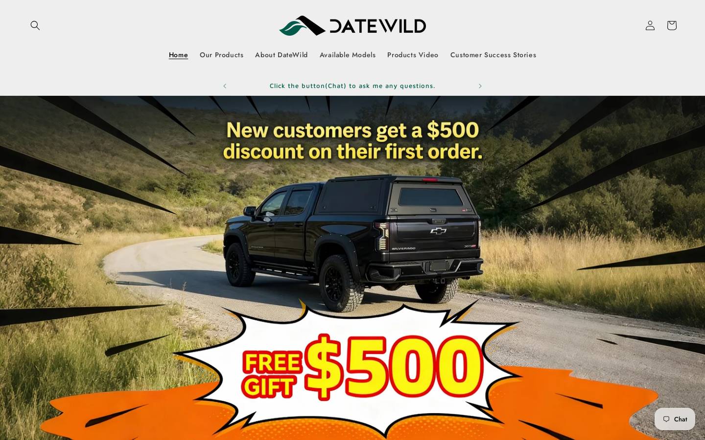 datewild.net homepage screenshot