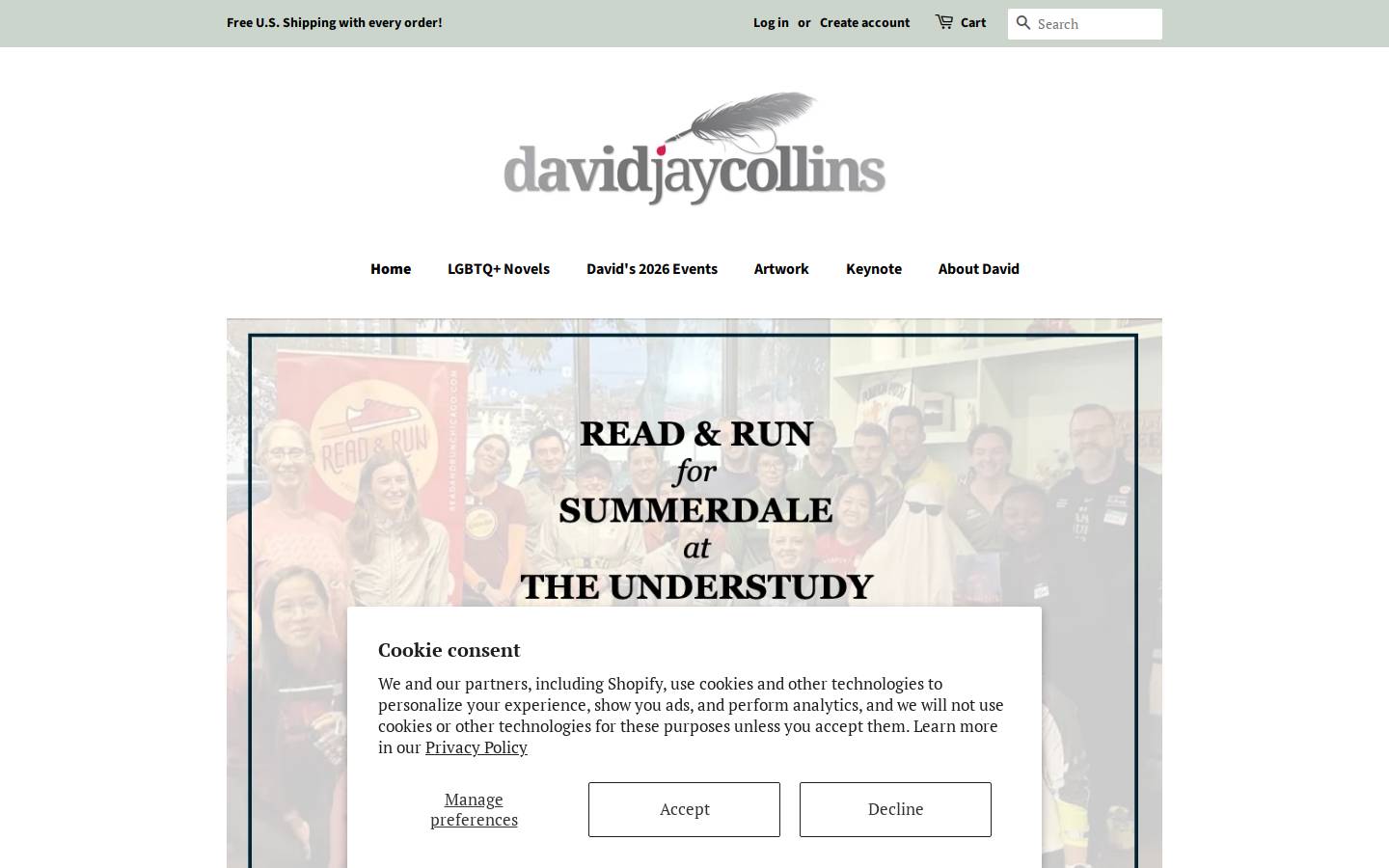davidjaycollins.com homepage screenshot
