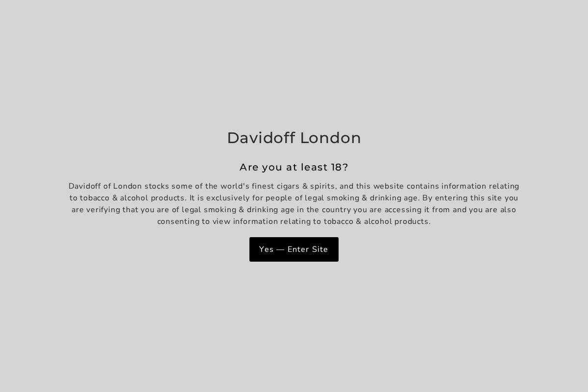 Davidoff of London homepage screenshot