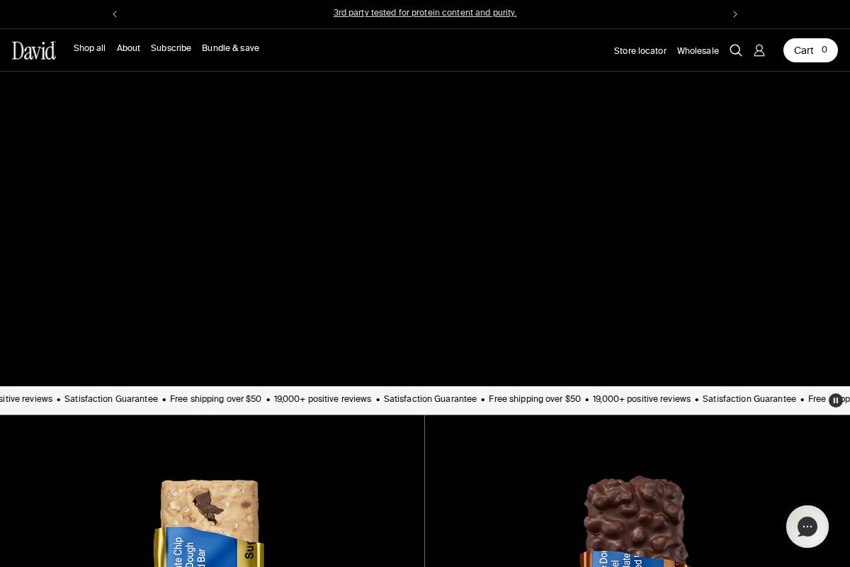 Davidprotein homepage screenshot