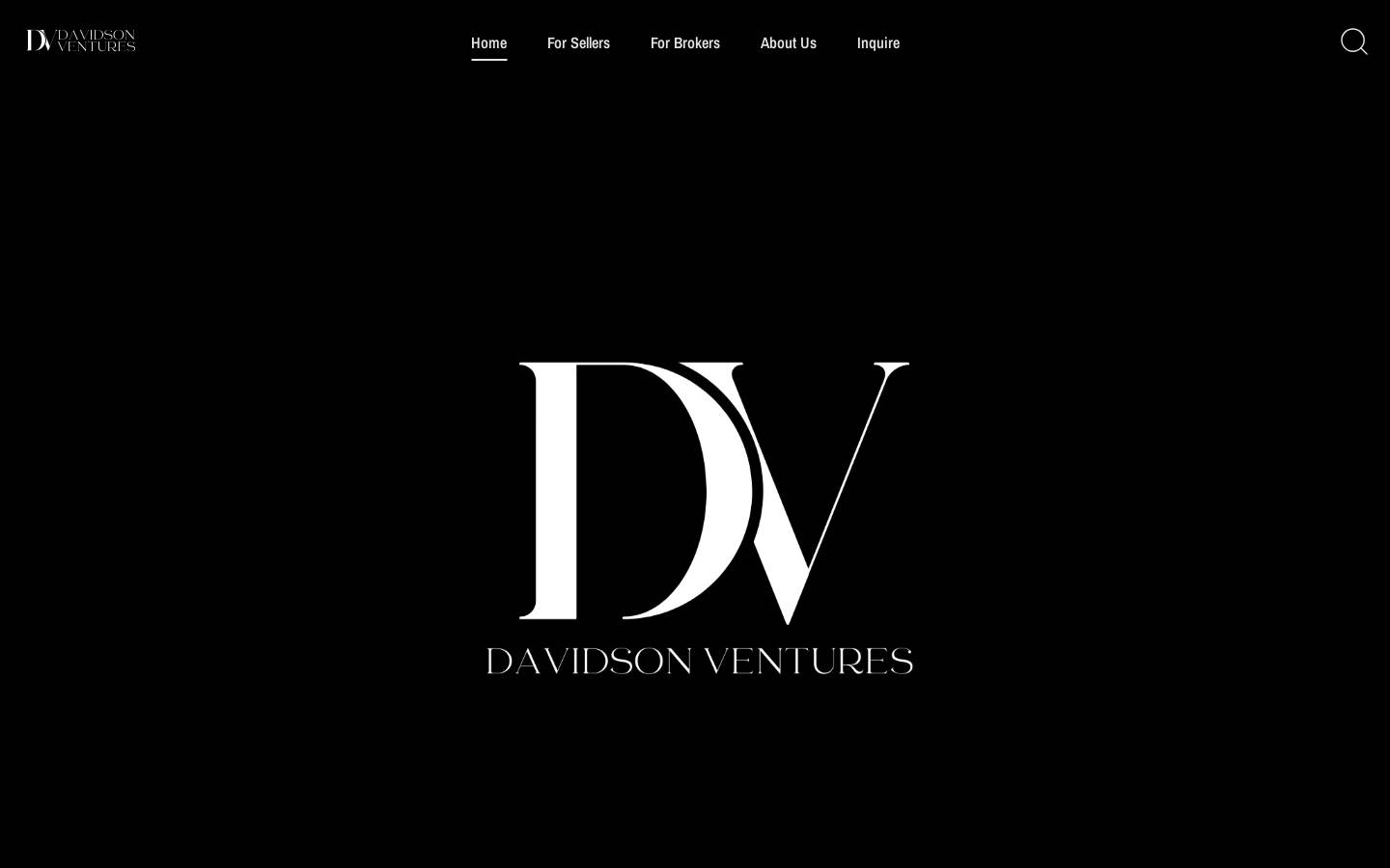 davidsonventures.com homepage screenshot