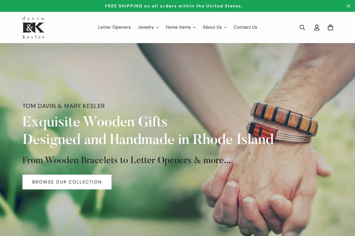 davinandkesler.com homepage screenshot