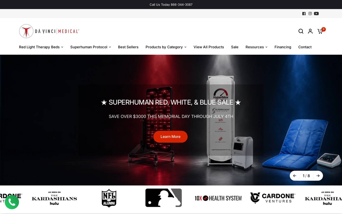 davincimedicalusa.com homepage screenshot
