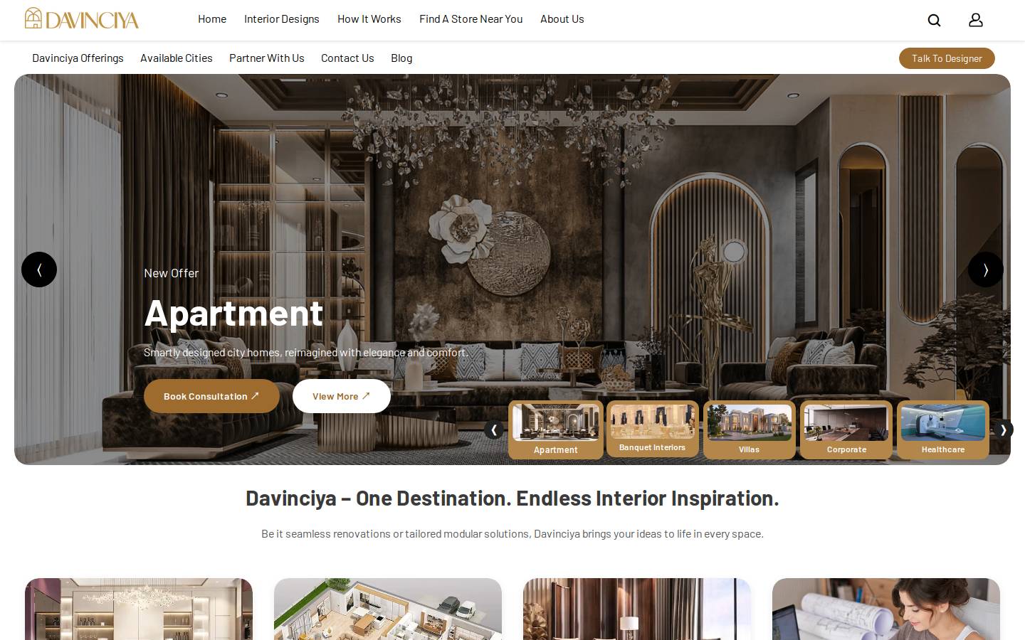 davinciya.com homepage screenshot