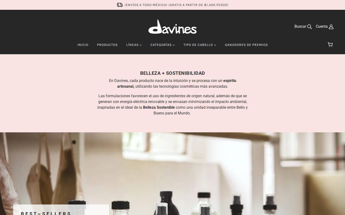 davinescdmx.com homepage screenshot