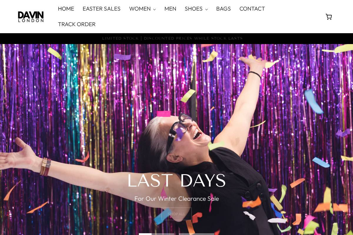 Davinlondon homepage screenshot