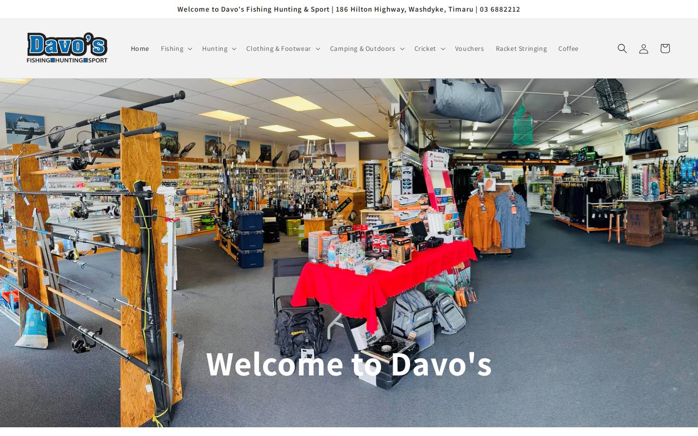 davosfishing.co.nz homepage screenshot