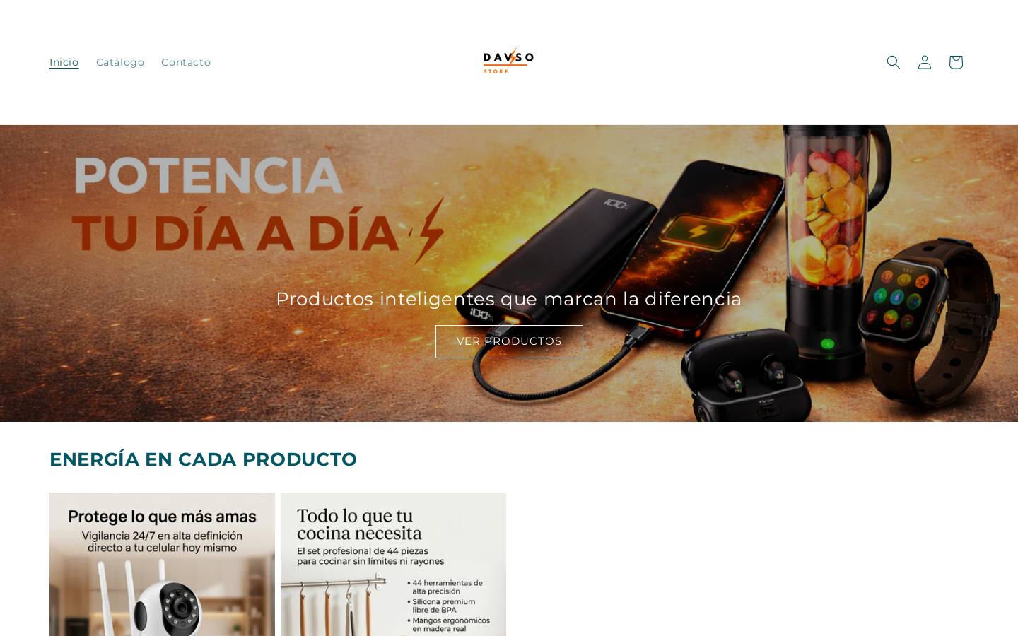 davsostore.com homepage screenshot
