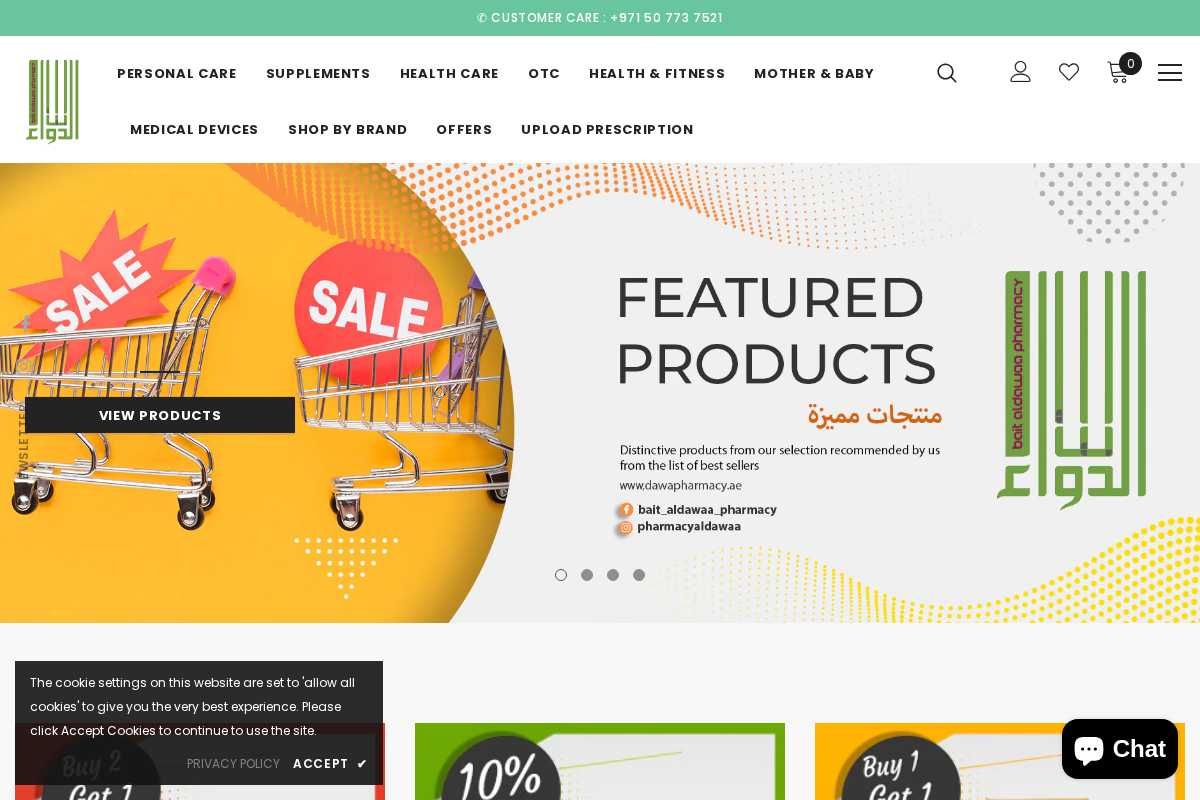 Bait Al Dawaa Pharmacy L.L.C.SP homepage screenshot