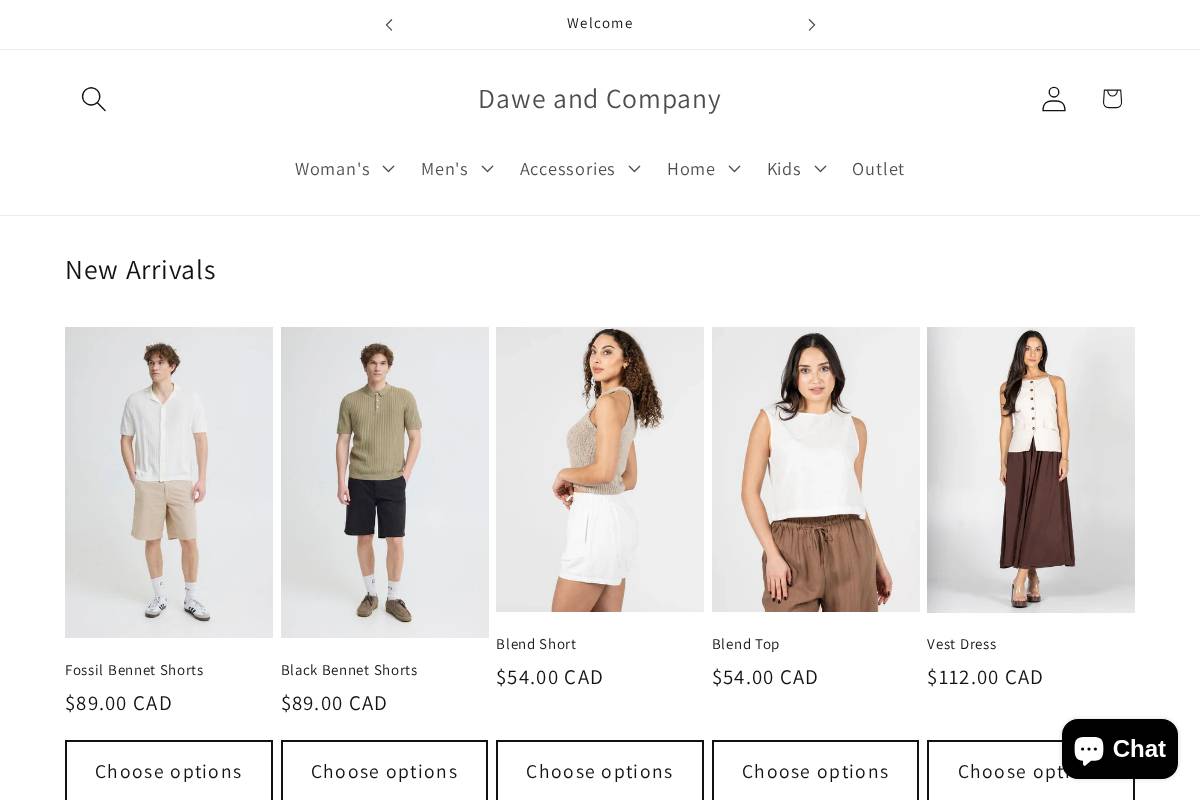 daweandcompany.com homepage screenshot