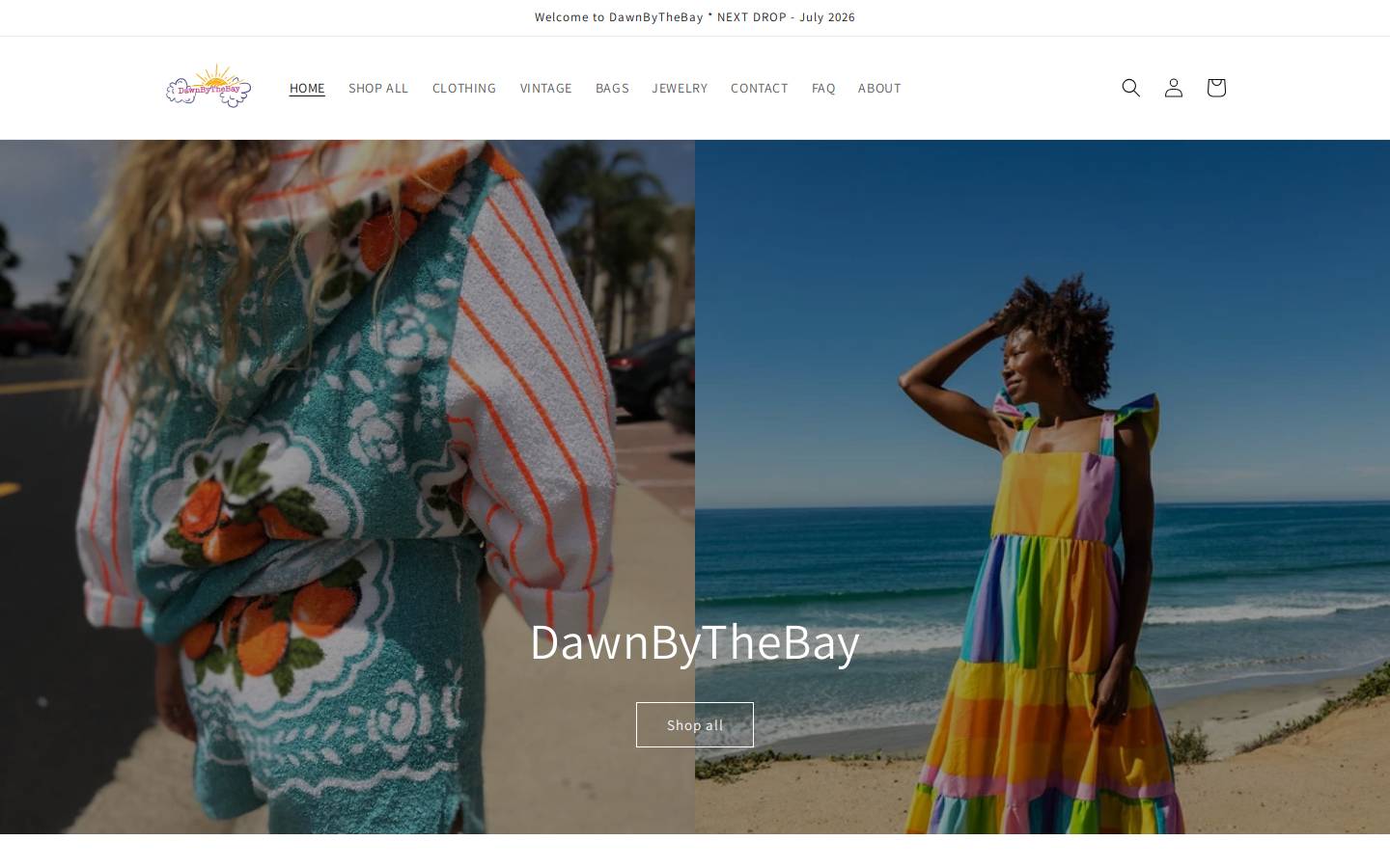 dawnbythebay.com homepage screenshot