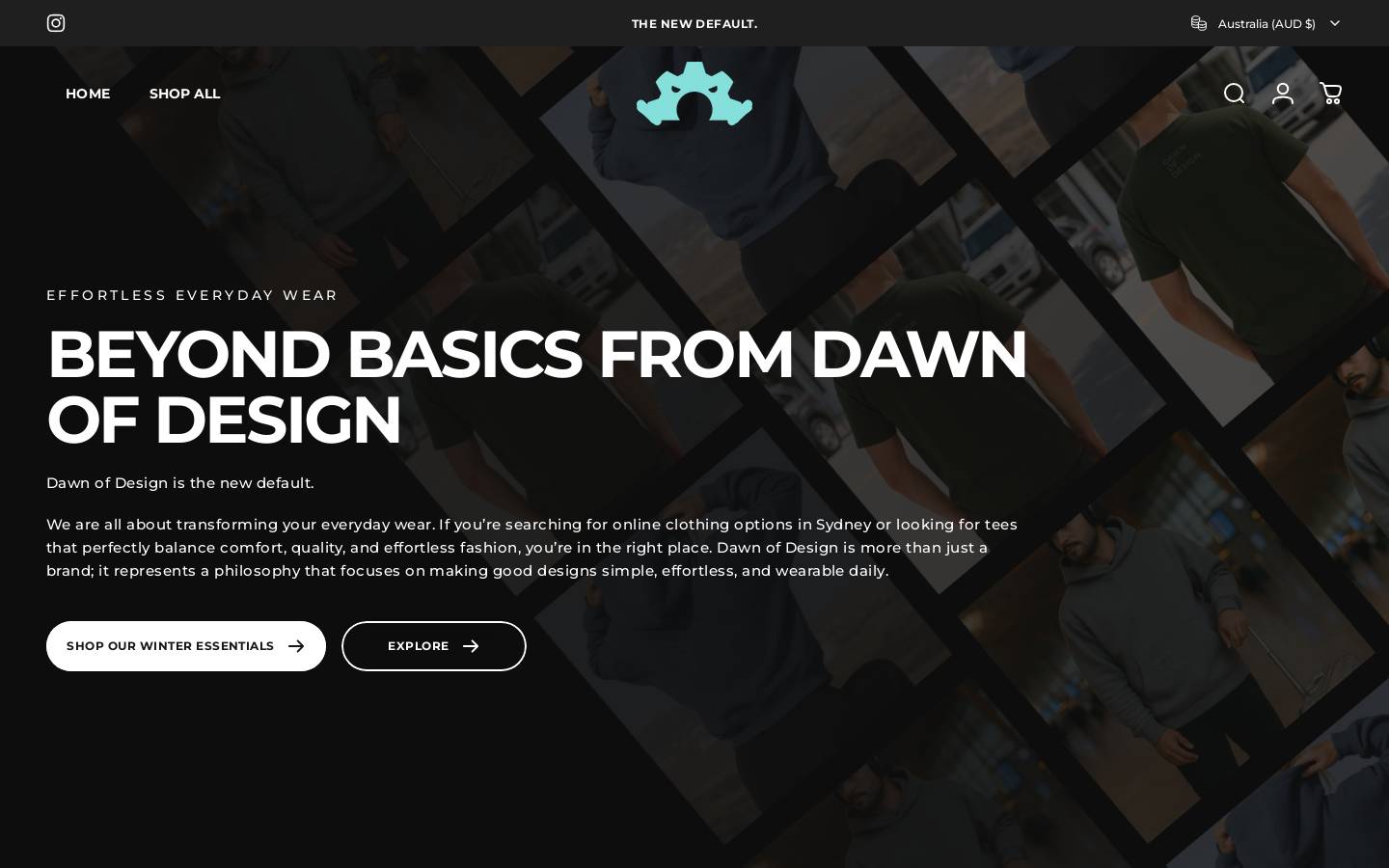 dawnofdesignco.com homepage screenshot