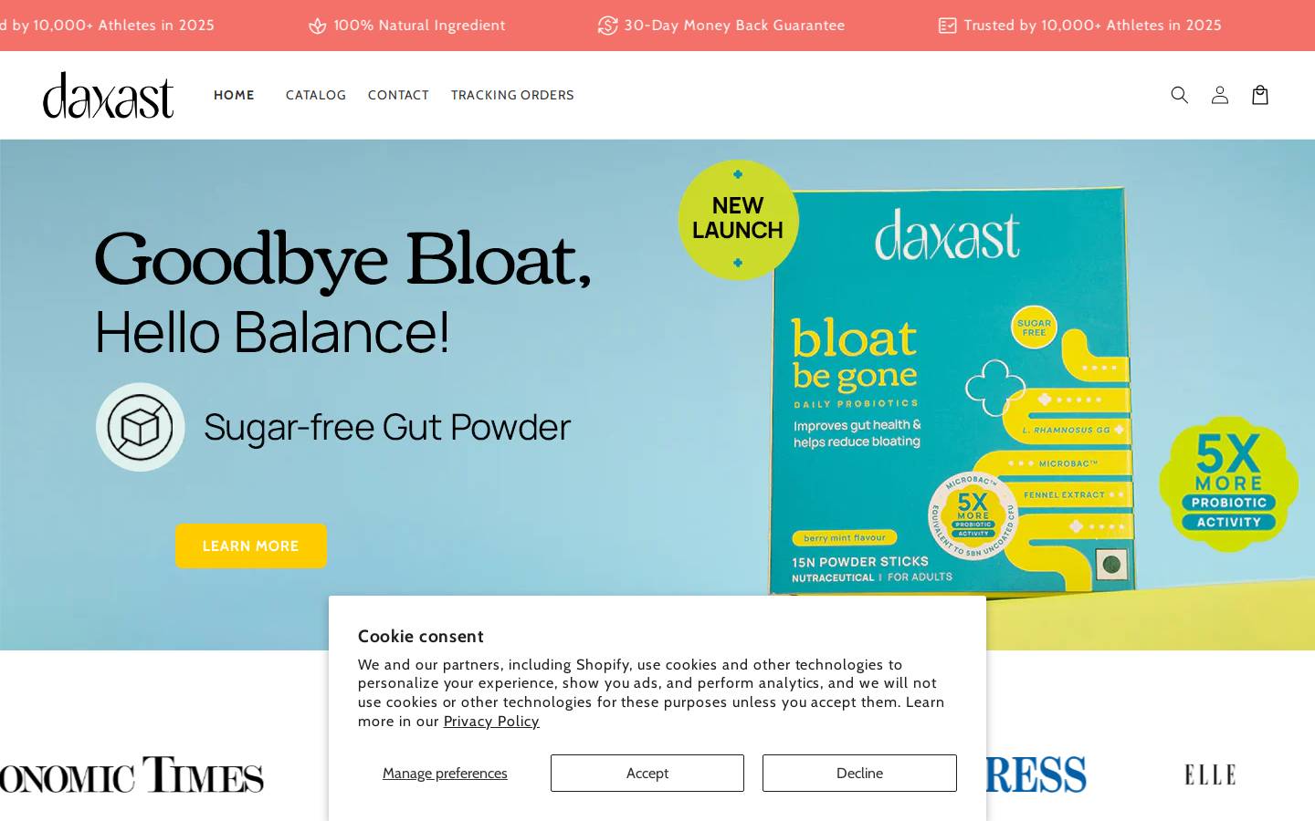 daxast.com homepage screenshot
