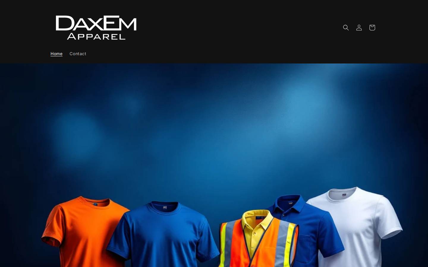 daxemapparel.com homepage screenshot