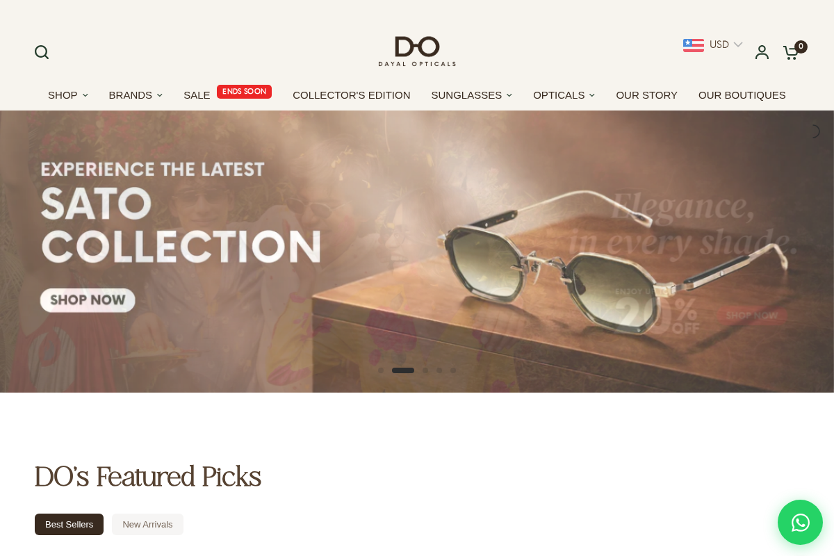 dayalopticalsindia.com homepage screenshot