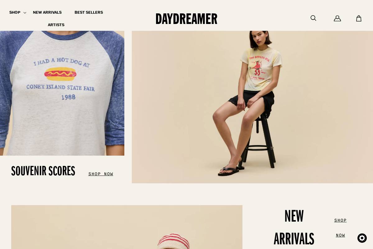 DAYDREAMER LA homepage screenshot