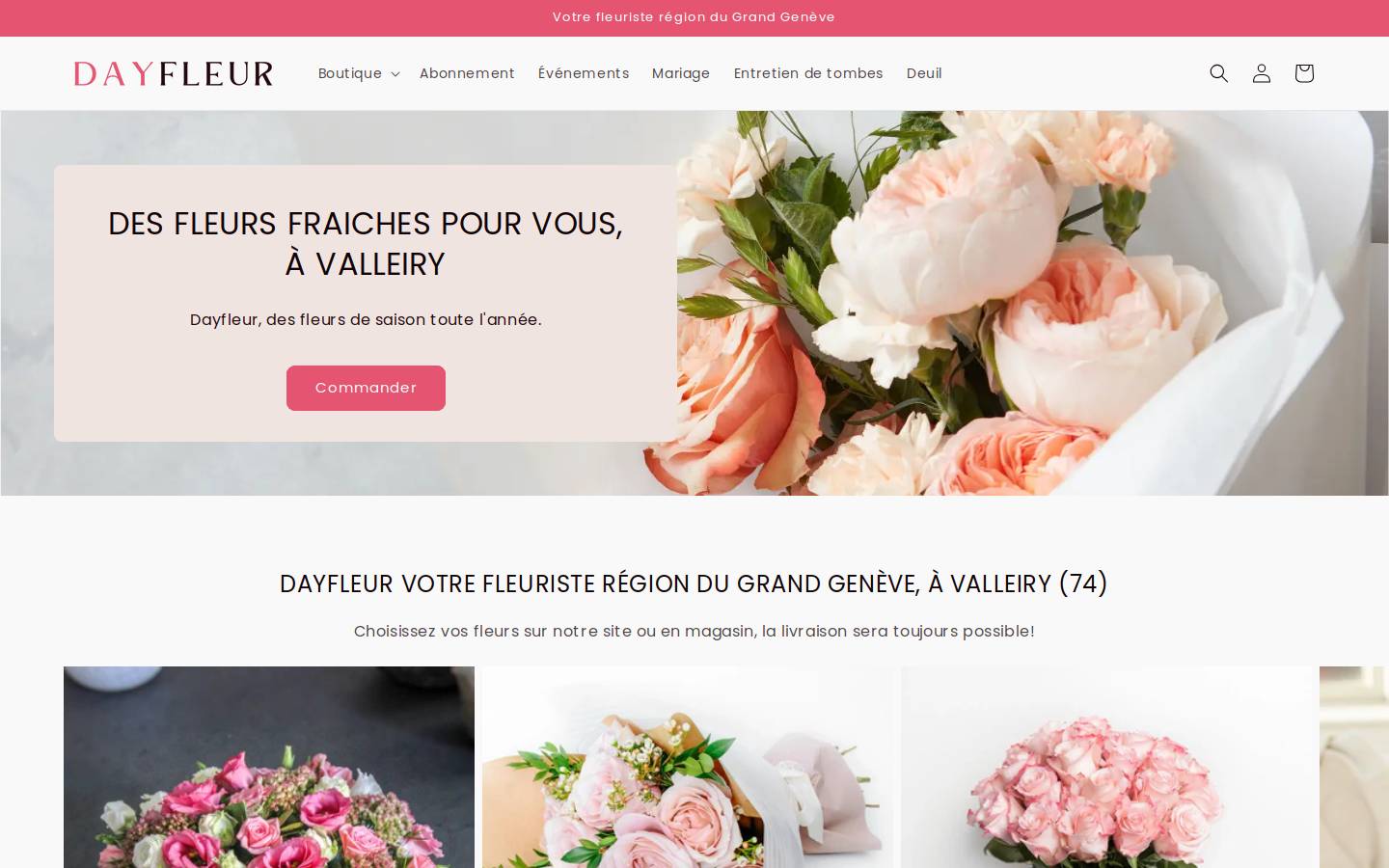 dayfleur.fr homepage screenshot