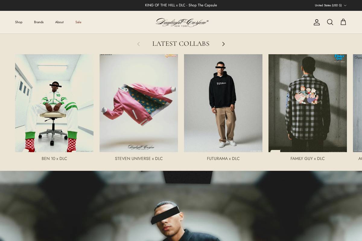 Daylight Curfew homepage screenshot