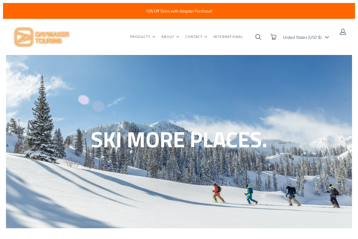 DAYMAKER TOURING homepage screenshot