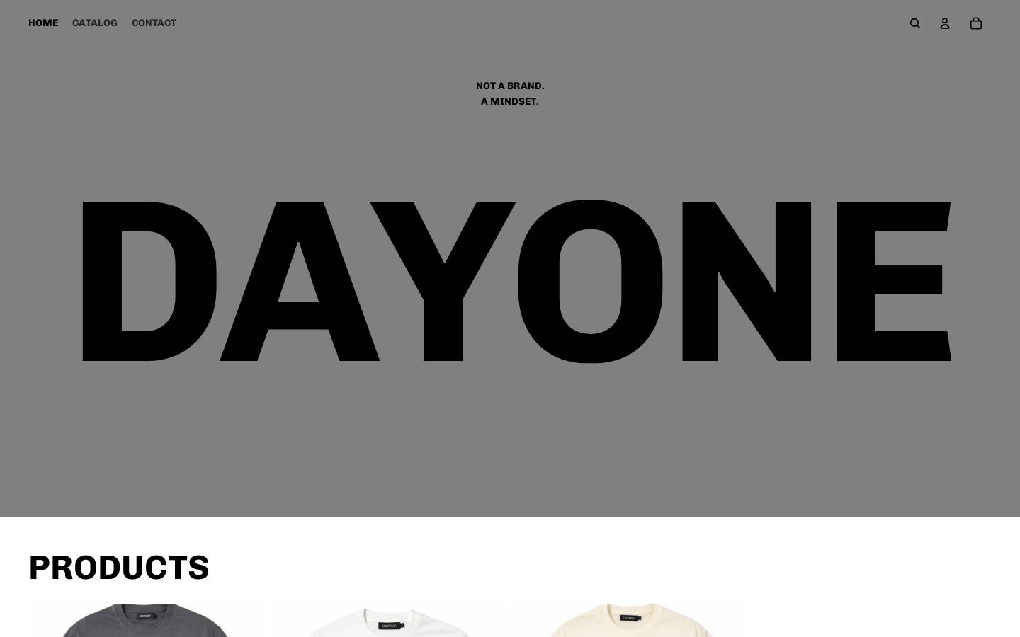 dayoneofficial.com homepage screenshot