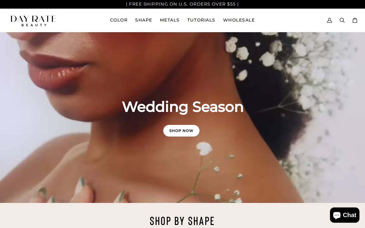 dayratebeauty.com homepage screenshot