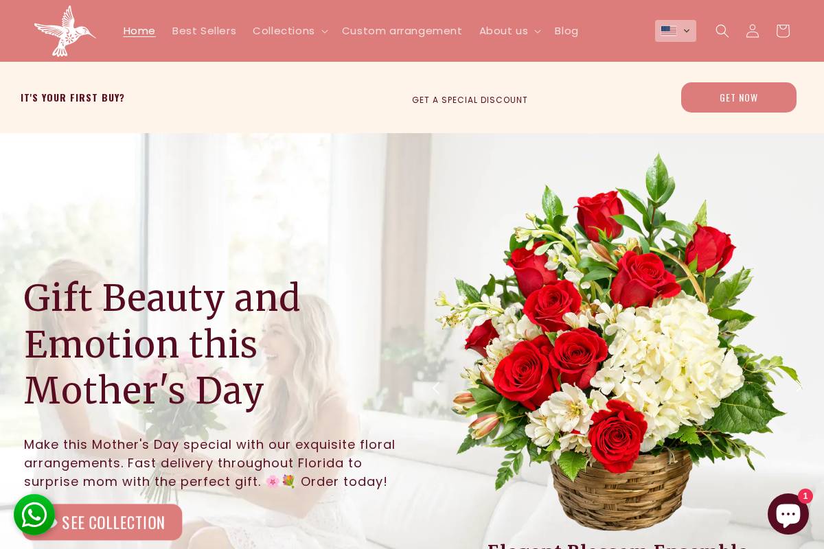 daysflowersflorida.com homepage screenshot