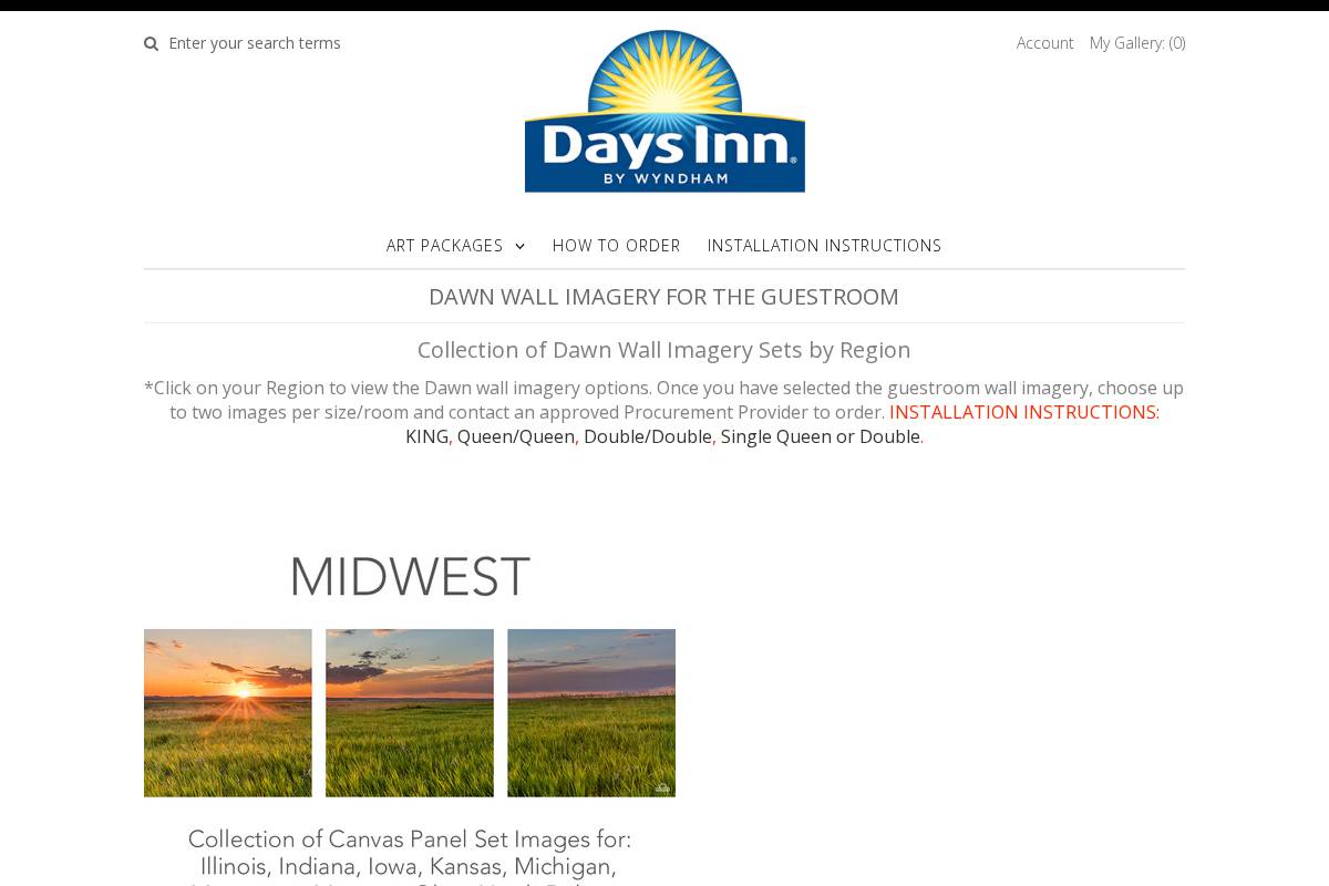 Daysinnimages homepage screenshot
