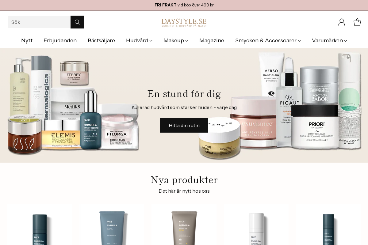 Daystyle.se homepage screenshot