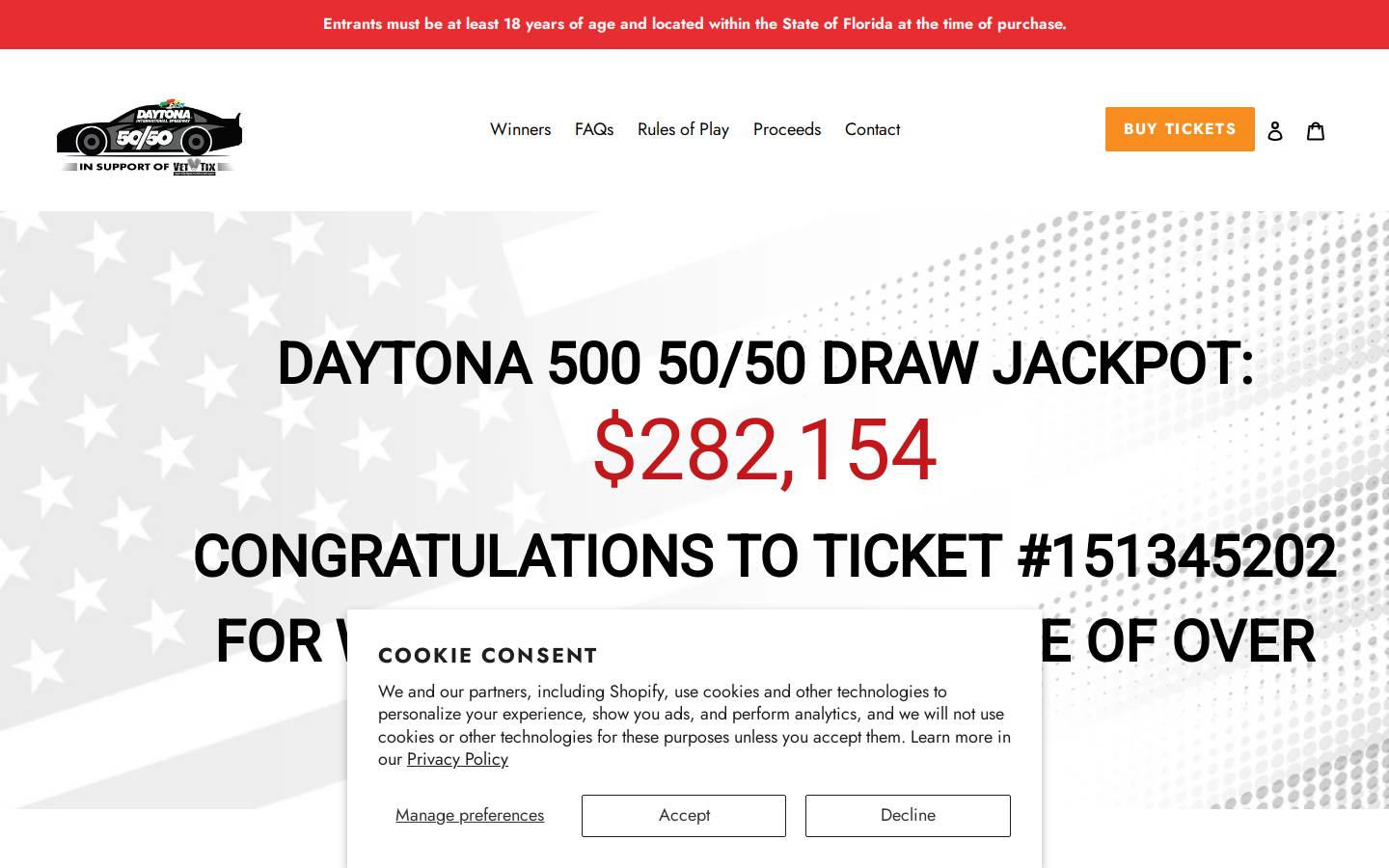 daytona5050.com homepage screenshot