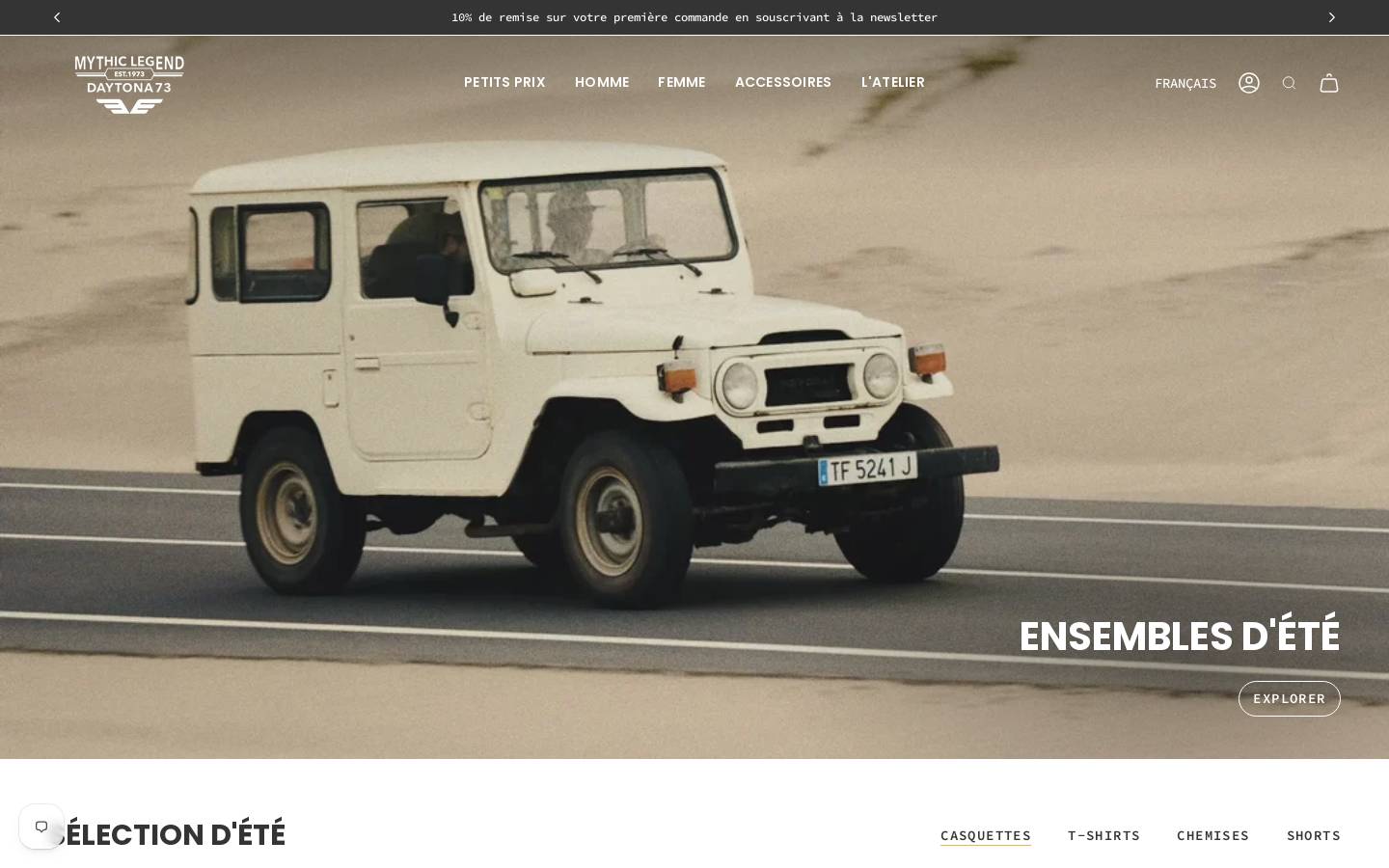 daytona73.com homepage screenshot