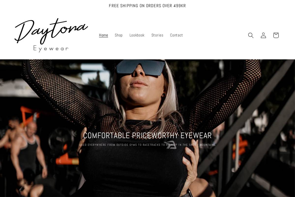 daytonaeyewear.com homepage screenshot