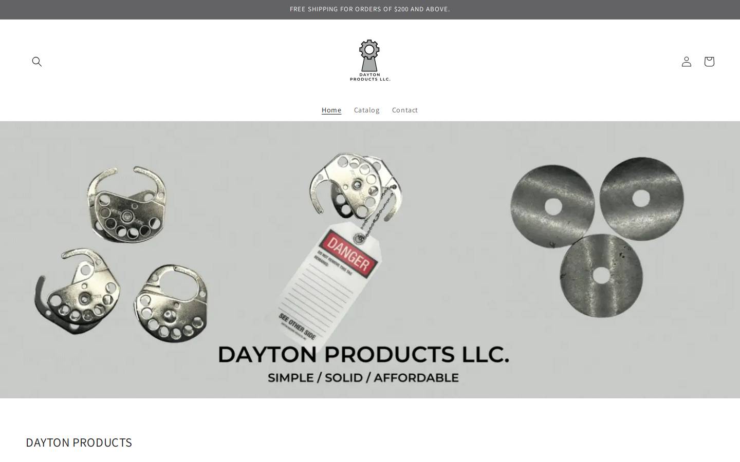 daytonprod.com homepage screenshot