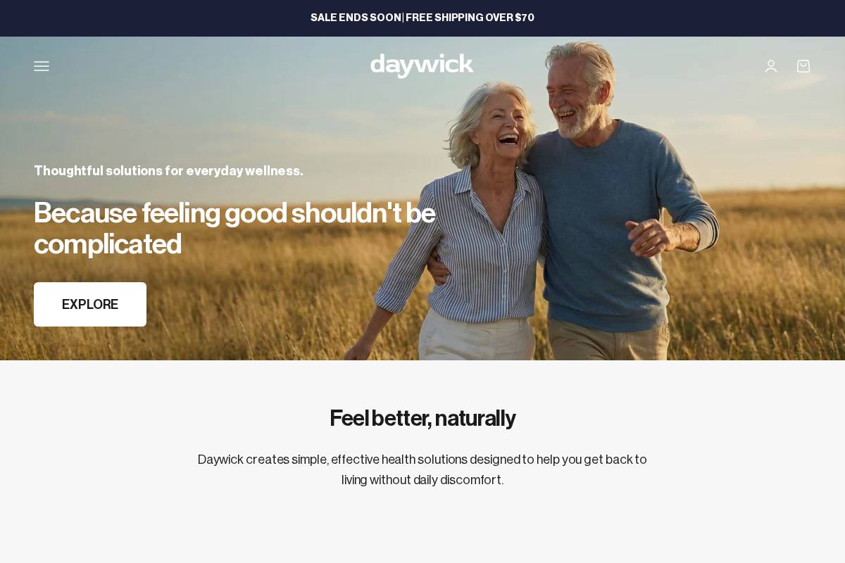 Daywick homepage screenshot