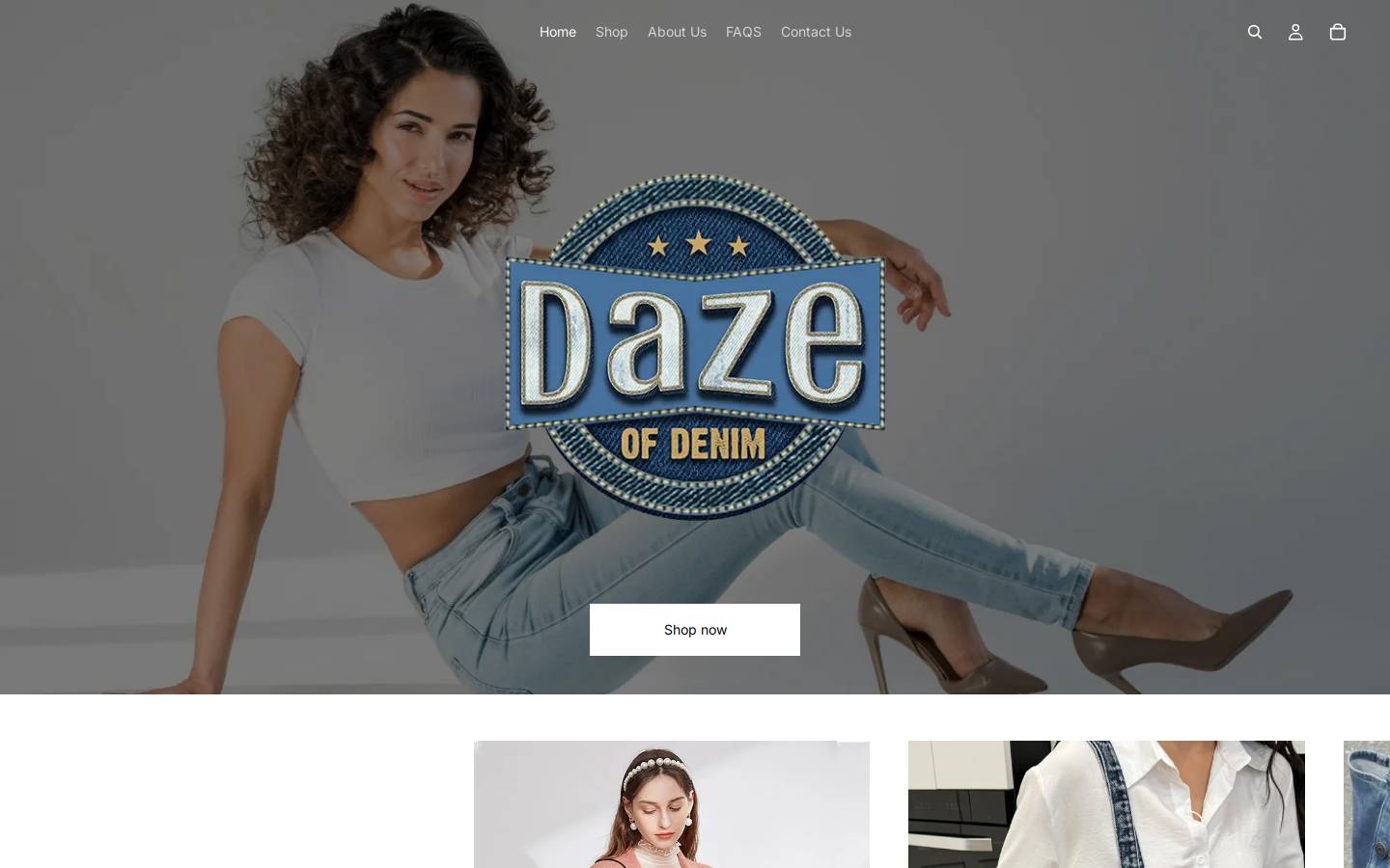 dazeofdenim.com homepage screenshot