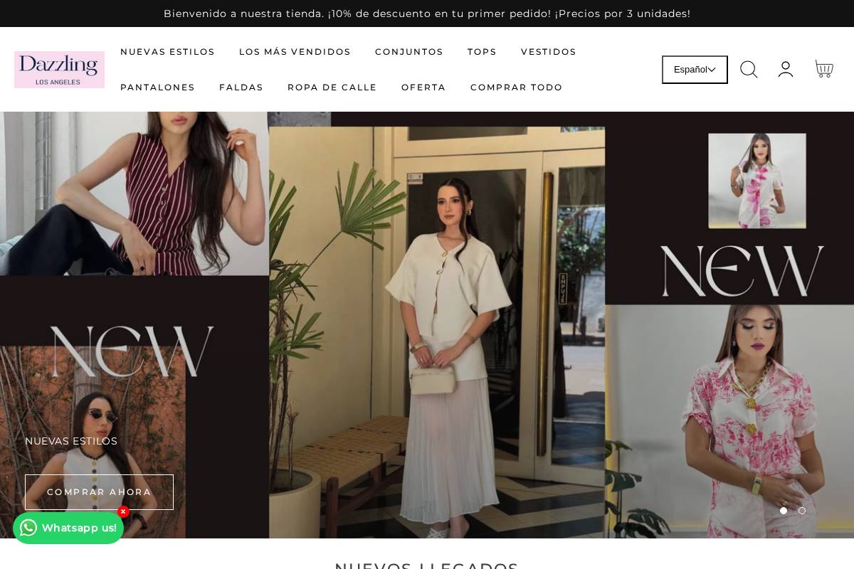 dazzlingfashion.com homepage screenshot