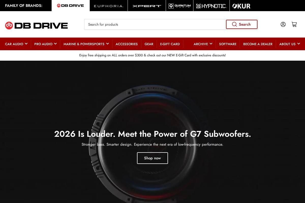 Dbdrive homepage screenshot