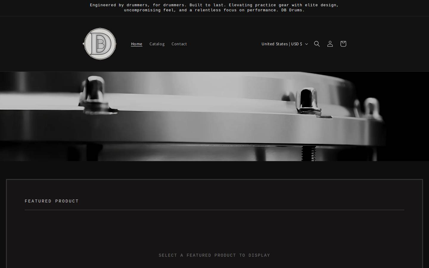 dbdrums.net homepage screenshot