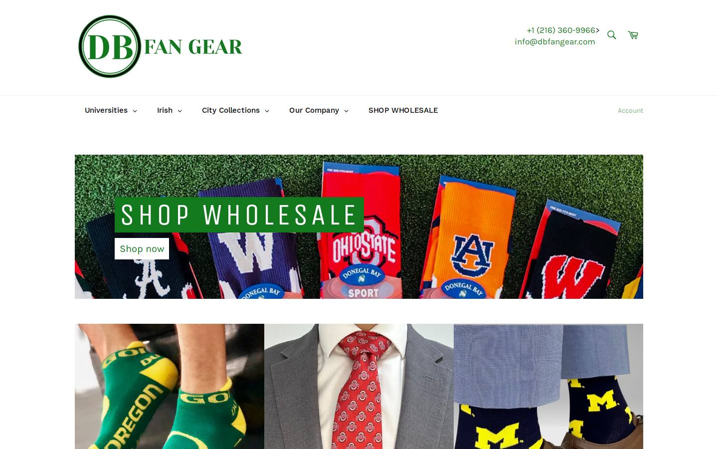 dbfangear.com homepage screenshot