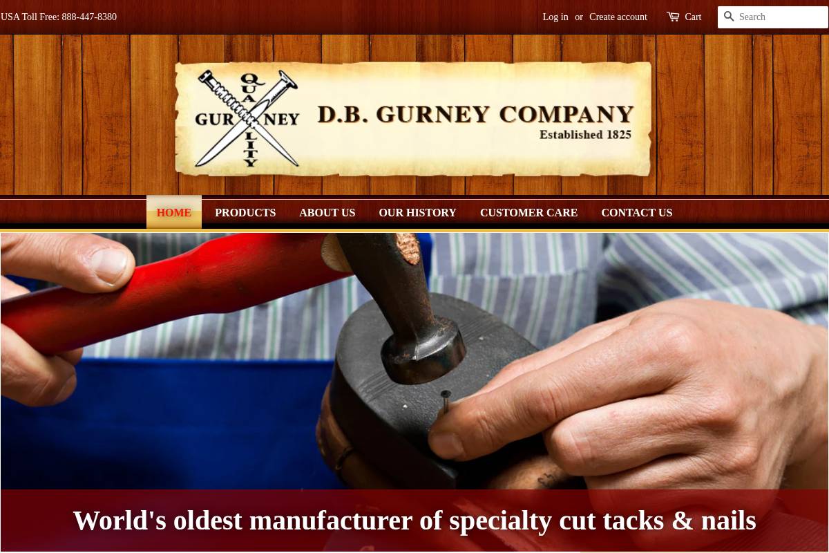 dbgurney.com homepage screenshot