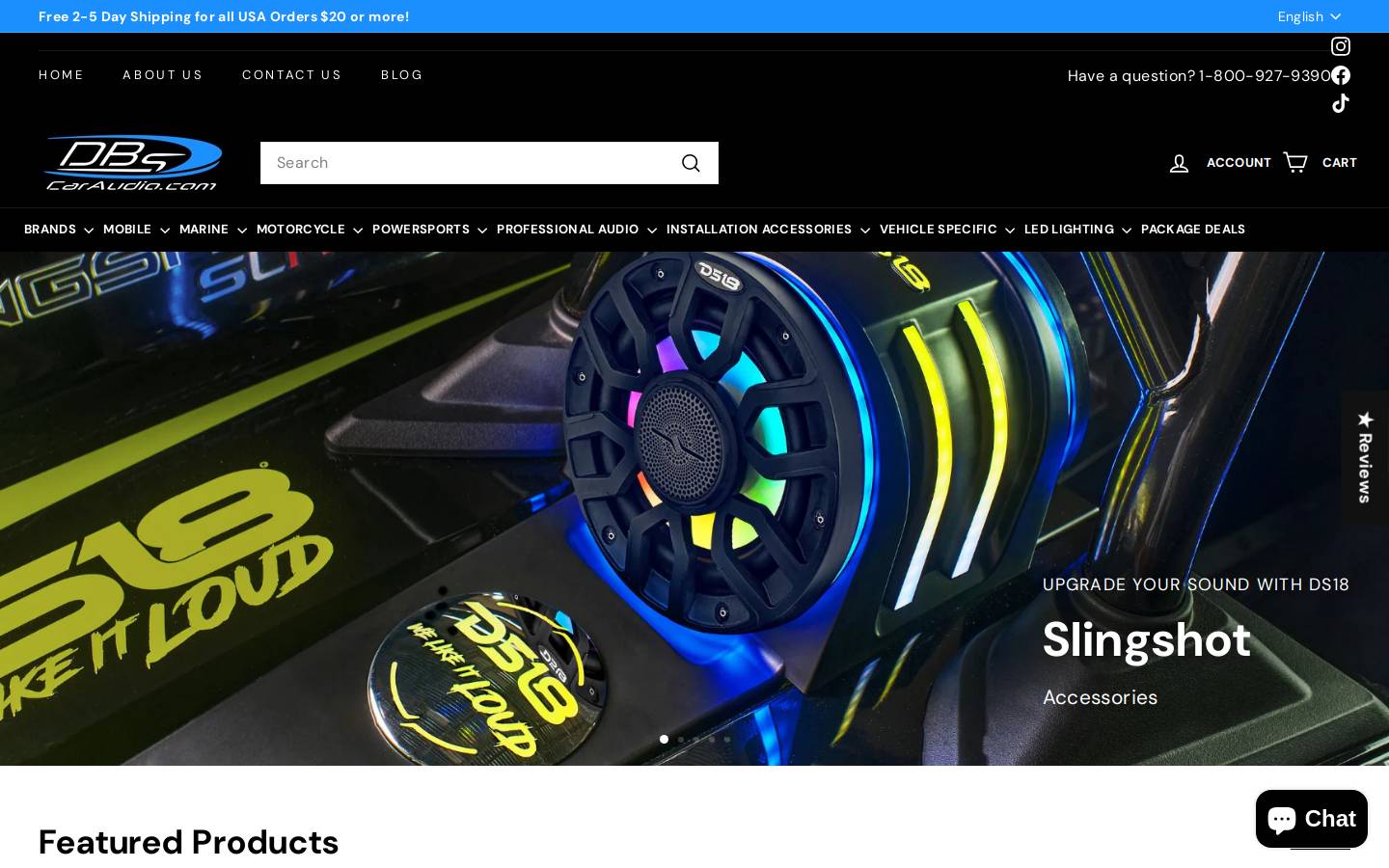 dbscaraudio.com homepage screenshot