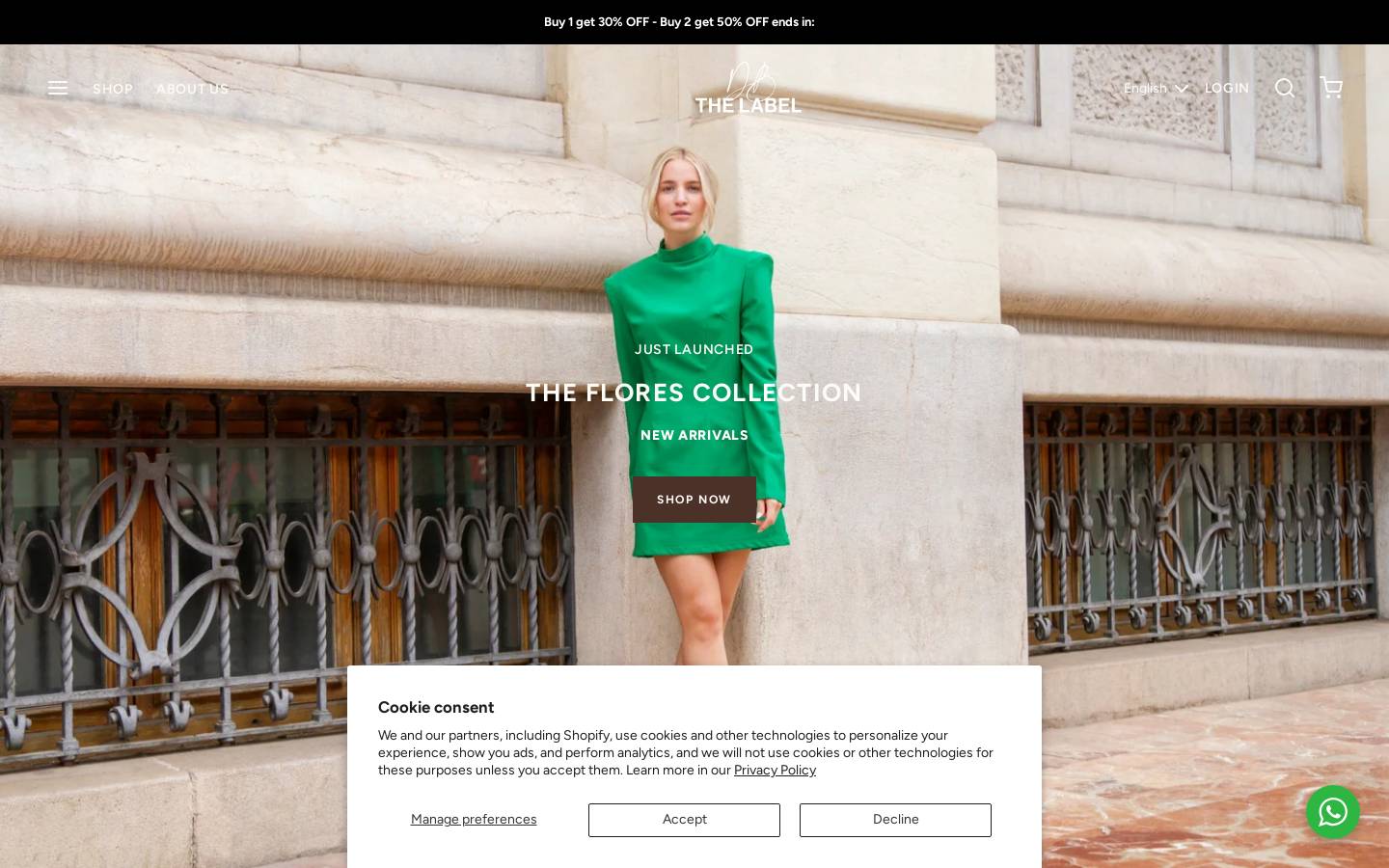 DB The Label homepage screenshot